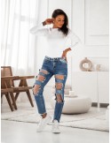 Jeanshose mit Löchern und Perlen 6211 – Online-Shop – Boutique